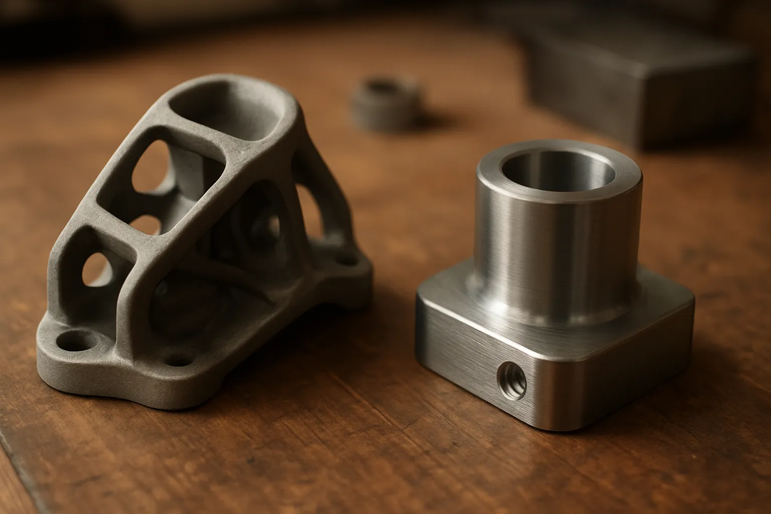 Photo illustrating: Investment Casting vs Machining for Complex Parts